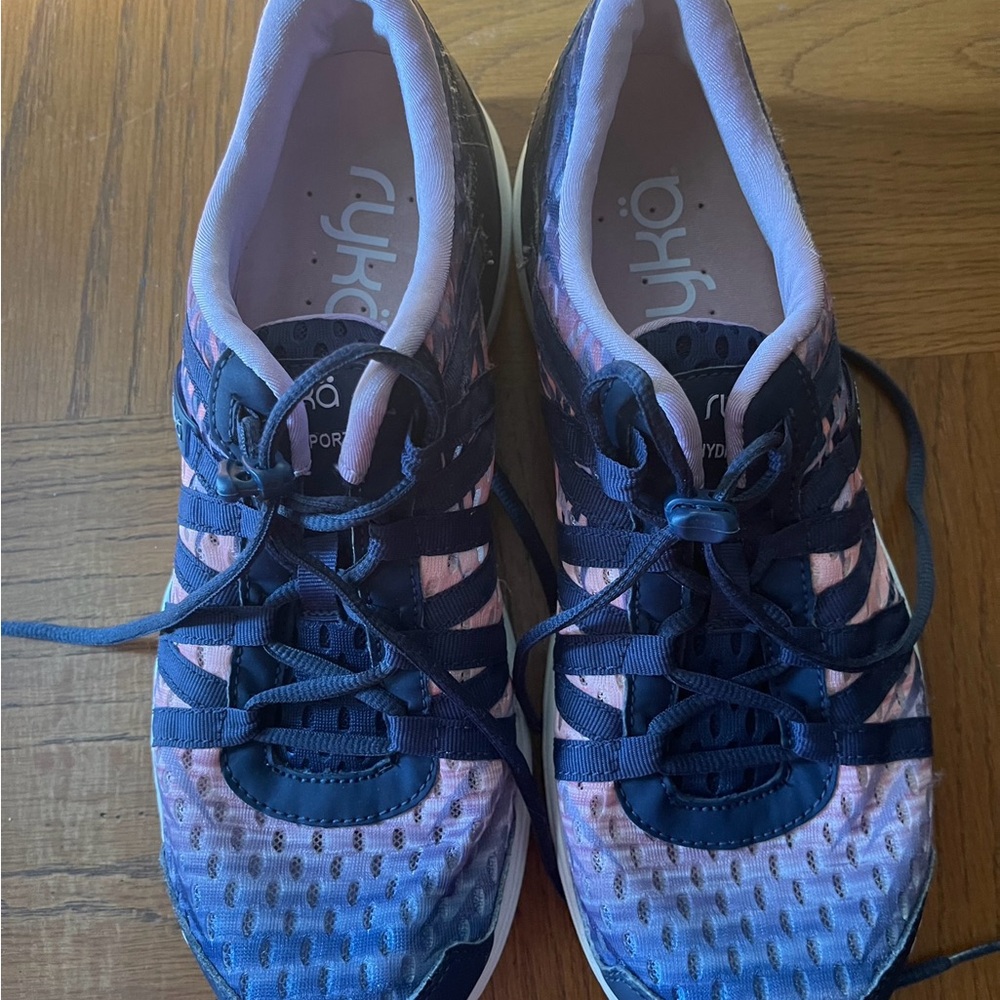 Ryka Women's Blue and Pink Athletic Sneakers